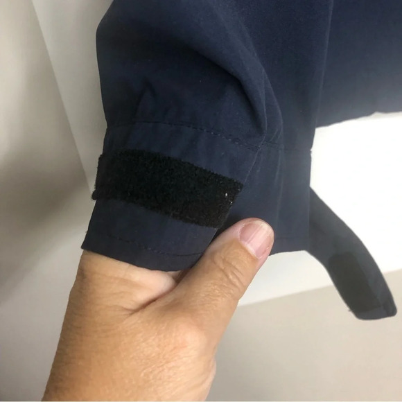 Tommy Hilfiger Men’s Jacket Blue Tan M Zipper Front Pockets Vent Holes - Picture 6 of 11